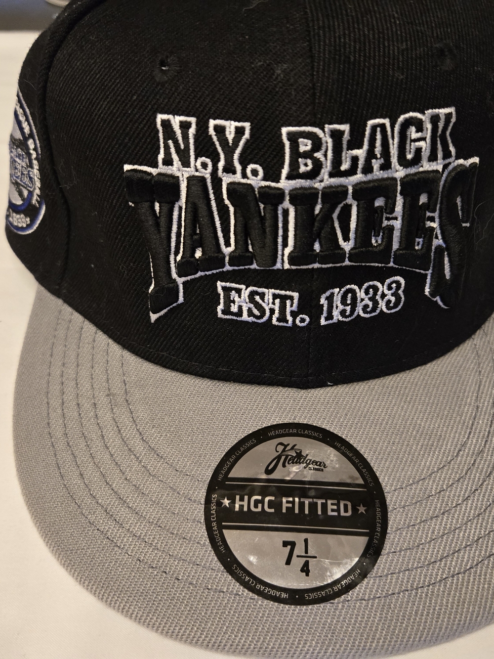 N.Y. Black Yankees Two-Tone Fitted Cap